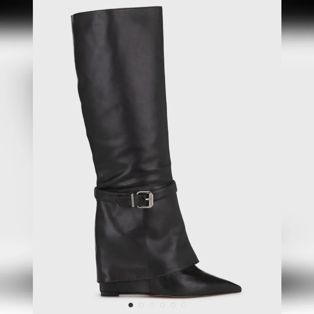 SCHUTZ Black Leather Boots - Picture 2 of 12
